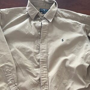 Polo by Ralph Lauren Men's Casual Beige Shirt